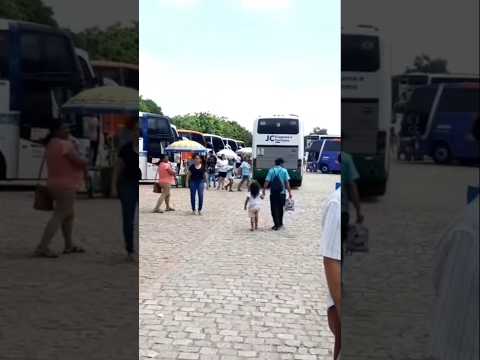 Muito Ônibus na Colina do Horto em Juazeiro do Norte Ceará