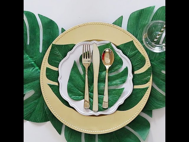 Simple Tropical Place Setting DIY