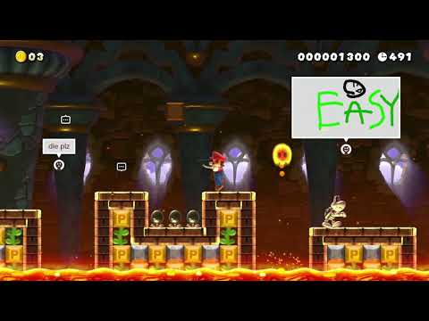 W8-5　最後の　クッパ城　/　Bowser Castle by わどるみい 🍄 Super Mario Maker 2 ✹Switch✹ #aps