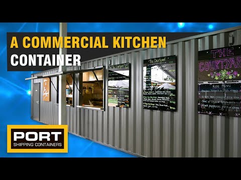 Commercial Kitchen built in a Shipping Container!