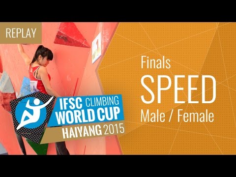 IFSC Climbing World Cup Haiyang 2015 - Speed - Finals - Male/Female