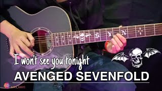 Avenged sevenfold - i won&#39;t see you tonight part 1 (Acoustic Guitar) cover melodi guitar
