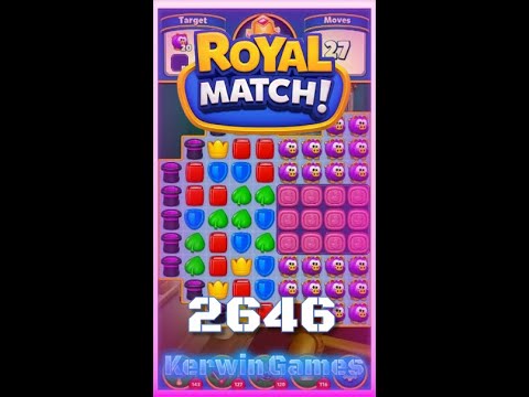 Royal Match Level 2646 - No Boosters Gameplay