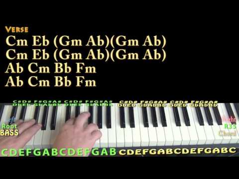 Let Me Love You (DJ Khaled) Piano Lesson Chord Chart