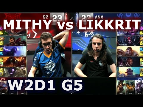 ANX vs G2 W2D1 - MITHY vs LIKKRIT Player Experience Stream (w/ Gate) | Group A LoL S6 Worlds 2016