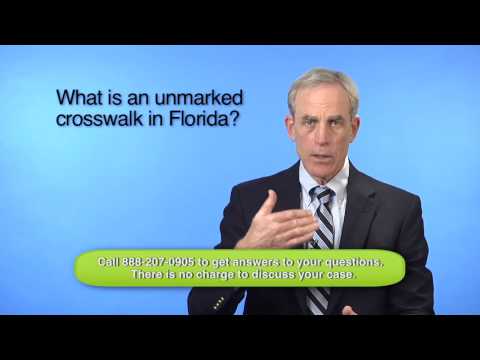 Pedestrian Rights Walking in an Unmarked Crosswalk