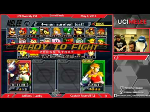 UCI Biweekly # 34 - Grand Finals- Luck(fox) vs CaptainFaceroll(sheik)