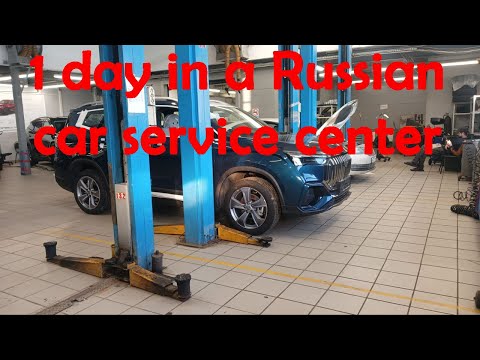 1 day in a Russian car service center