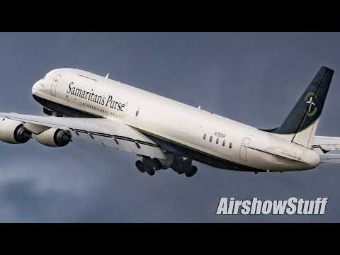 STORMY Oshkosh Arrivals/Departures - DC-8! - Thursday Part 6/6 - EAA AirVenture Oshkosh 2025