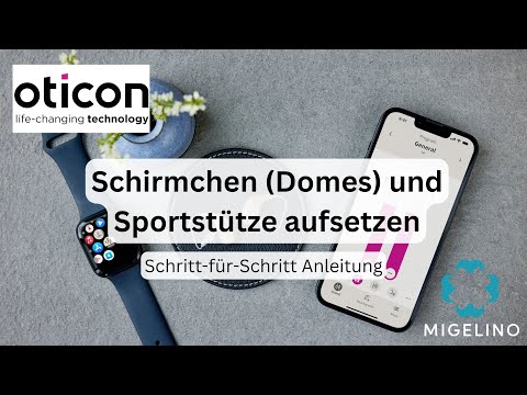 Sportstützen und Schirmchen (Domes) korrekt aufsetzen | Oticon Hörgeräte