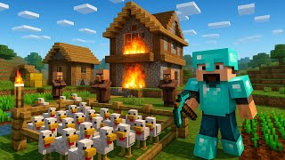 👉 “¡2 SEMANAS de PROGRESO ÉPICO en el Servidor! 🏰 Granja de hierro y Aldeanos 🔥 | Minecraft Bedrock”