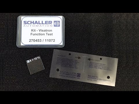 Schaller Visatron Oil Mist Detector Testing - Correct use of Test Plate Kit