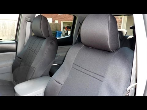 CalTrend Custom Seat Covers Center Row Installation on Toyota Highlander