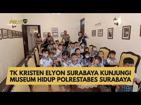 TK KRISTEN ELYON SURABAYA KUNJUNGI MUSEUM HIDUP POLRESTABES SURABAYA