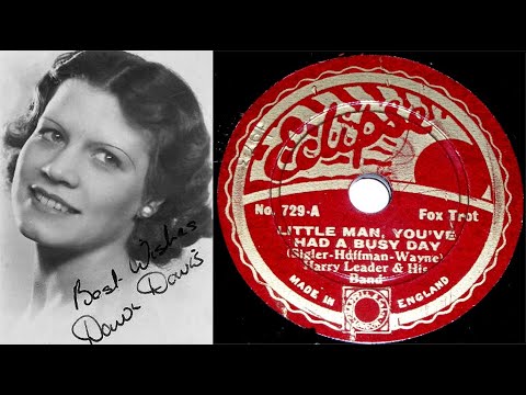 78 RPM – Harry Leader & His Band – Little Man, You’ve Had A Busy Day (1934)