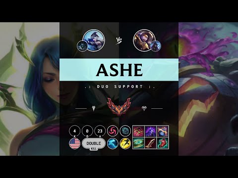 Ashe Support vs Blitzcrank - NA Grandmaster Patch 14.11