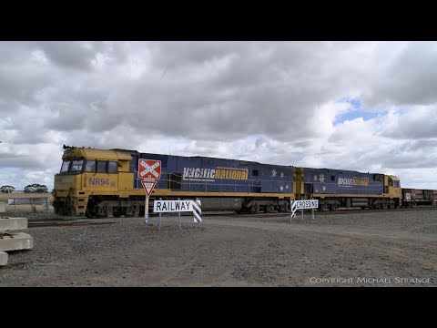 4PM4 Steel Wagons & Shipping Containers (28/3/2021) - PoathTV Australian Trains & Railways