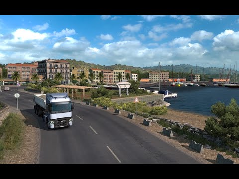 Driving the winding roads of Corsica: Ajaccio to Calvi in Euro Truck Simulator 2