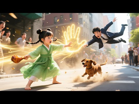 The chicken-loving girl with magical powers turns the bad guys into dogs!