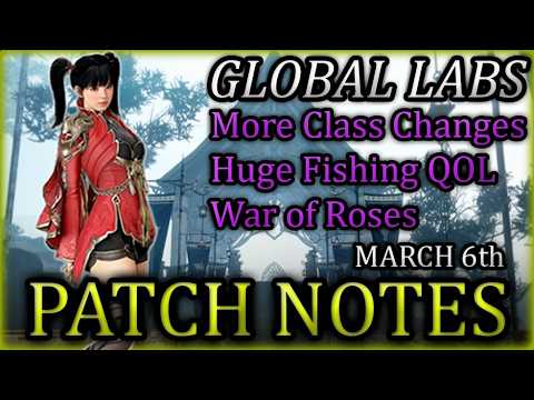 PvP Class Balancing, BIG Fishing QOL, War of Roses | BDO Glabs Patch