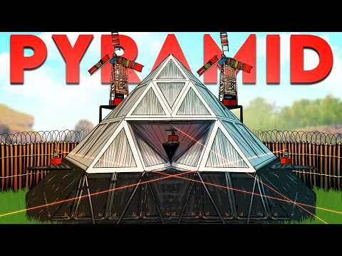 I Built this Unraidable double bunker Pyramid Base in Rust...
