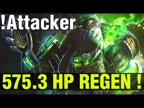 575.3 HP REGEN !! !ATTACKER PUDGE-  Dota 2