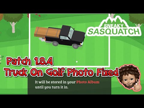 Sneaky Sasquatch - 1.8.4 Sasquatch Driving Truck in Golf Photo Fixed