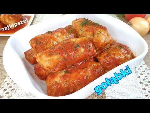 Pyszne domowe gołąbki z mięsem i ryżem 👌 najlepszy przepis na przepyszny sos pomidorowy 👍