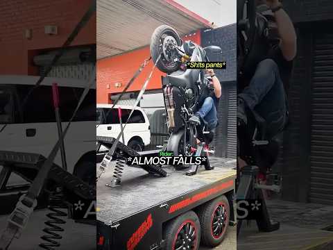 Rider Almost Falls Off Wheelie Machine😳
