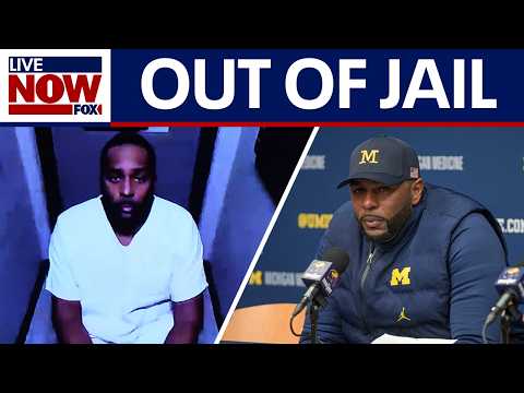 Video | Sherrone Moore released from jail after home invasion, stalking charges
