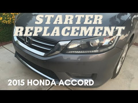 2013-2016 Honda Accord starter replacement