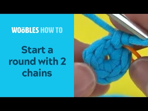 How to start crocheting in the round: The chain 2 (ch 2) method