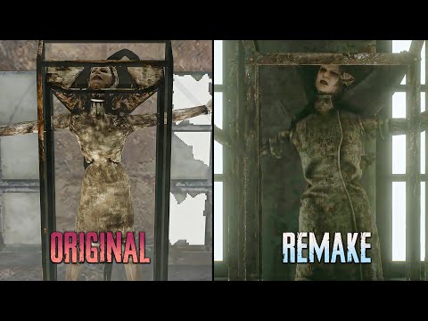 Silent Hill 2 Remake vs Original All Boss Side by Side Comparison [4K]