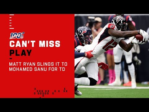 Matt Ryan Slings It to Mohamed Sanu for a 14-Yd TD