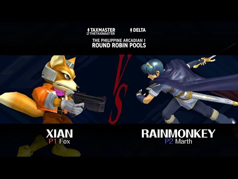 The Philippine Arcadian (Round Robin Pools) - xian (Fox) vs hex/rainmonkey (Marth)