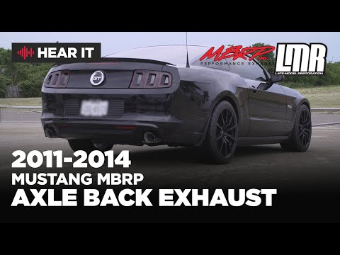 2011-2014 Mustang GT MBRP Installer Series Axle Back Exhaust Sound Clip