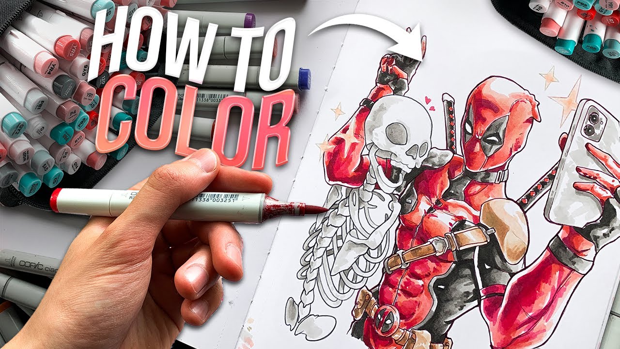 How to ACTUALLY Color with ALCOHOL MARKERS !! 🎨🚀