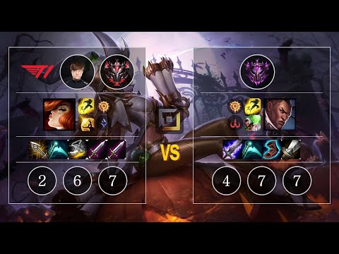 T1 Teddy Miss Fortune vs Lucian Bot - KR Patch 10.12