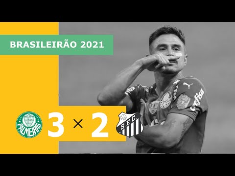 Palmeiras 3 x 2 Santos – Gols – 10/07 – Brasileirão 2021
