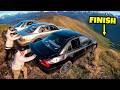 3 Cars Vs Mountain Extreme Downhill Racing Chaos
