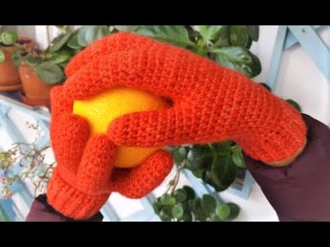 Cum crosetam manusi cu degete / Tutorial pas cu pas