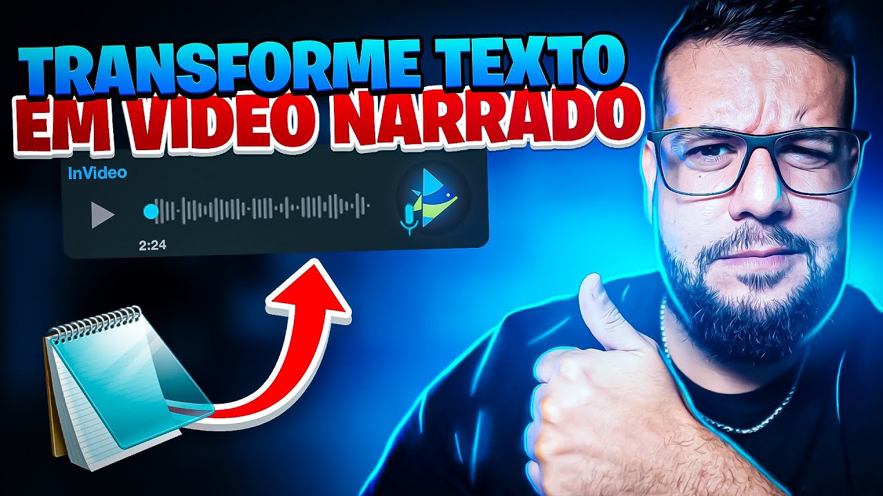 Como transformar texto em VÍDEO com NARRAÇÃO (IA ou voz própria)