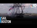 Tall ships get ready to return to Boston Harbor