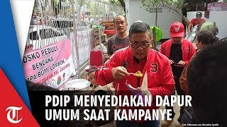PDI Perjuangan Sediakan Dapur Umum bagi 15 Ribu Orang dalam Kampanye Perdana