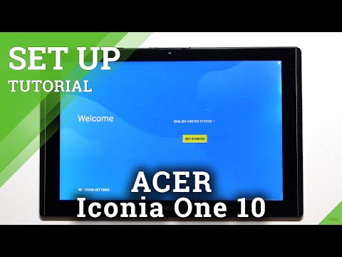 How to Initially Set Up ACER Iconia One 10 – First Activation & Configuration