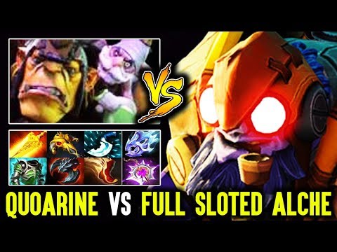 Quoarine Dotabuff Top 1 Tinker vs Farming Machine Full Sloted Alchemist Dota 2