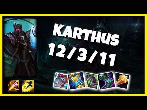 Karthus vs Lee Sin NA Challenger JUNGLE (12/3/11) Gameplay Replay - Patch 10.23