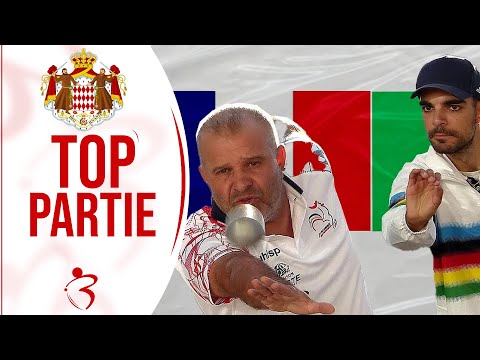 Le choc 👍 des quarts FRANCE vs ITALIE : Doublettes pétanque - Monaco 2023