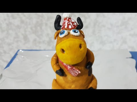 Бычок из соленого теста. Онлайн занятие 15.12.20