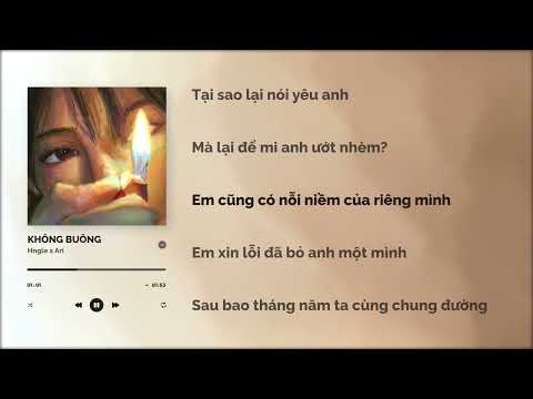 |𝐋𝐘𝐑𝐈𝐂𝐒| Không Buông - Hngle x Ari